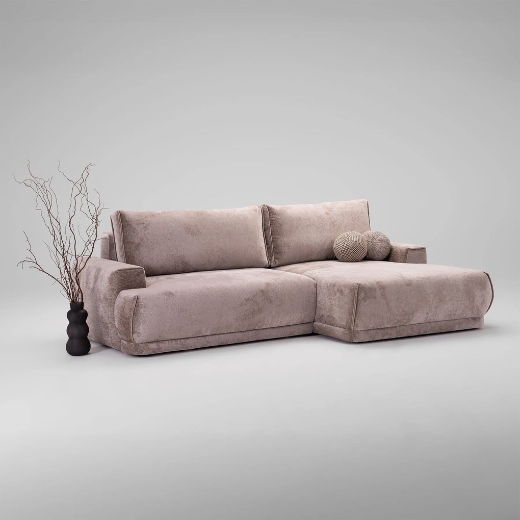PROXIMA.store - Rohová sedačka plocha spania 138x215 - LATTE TYP ROHU: Ľavý, SKUPINA LÁTOK: Skupina 2