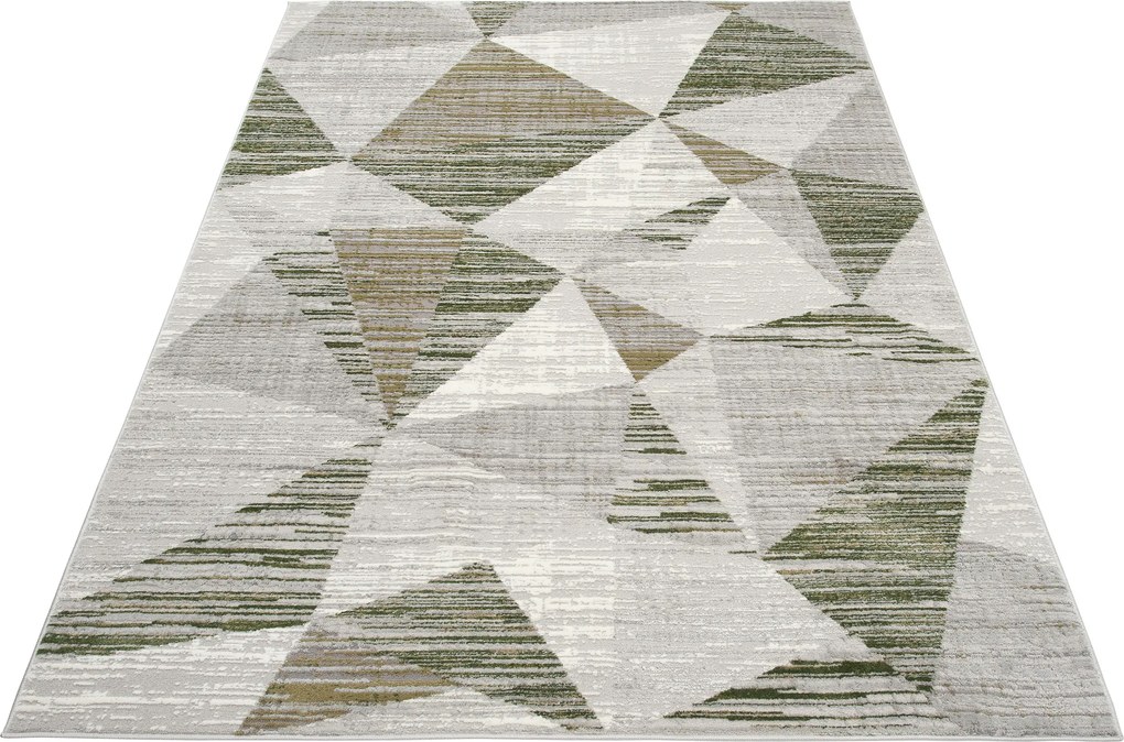 TA Koberec E455A SVETLO SIVÁ/TMAVOZELENÁ ASTHANE Rozmer: 200x300 cm