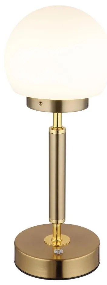 Globo 21033M-LED Nab. dot. stol. lampa HAKU LED/2,5W/5V 2700/4000/6500K mosadz