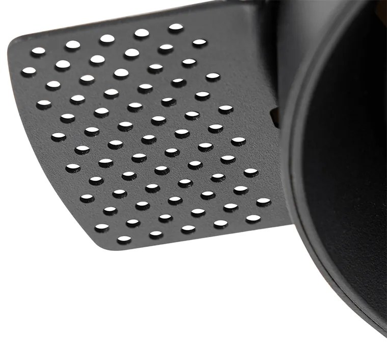 Moderné zapustené bodové svetlo čierne GU10 AR111 okrúhle bez rámu - Oneon Honey