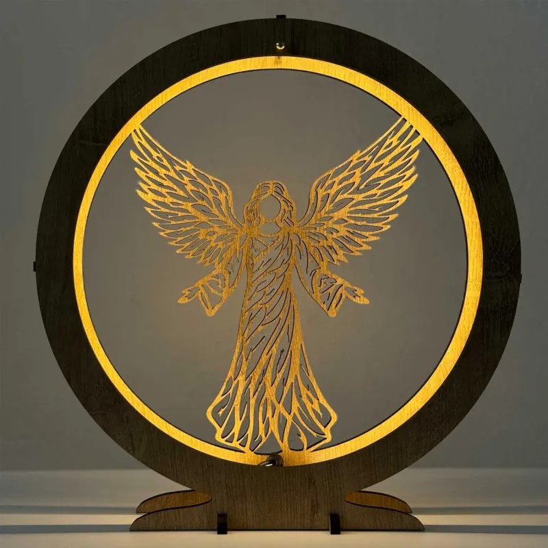 LED lampa Anjel svetla – dekorácia s teplým LED podsvietením| SENTOP LED0589