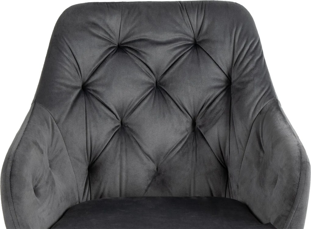 Noela Jedálenský set CERAMON 140 čierny + 6x stolička SIENA sivá