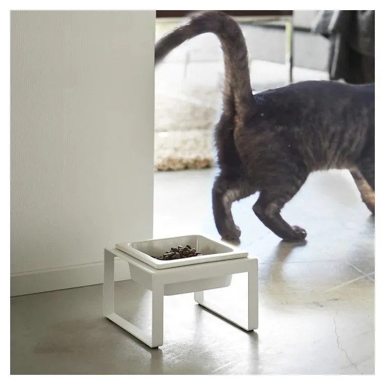 Keramická miska s podstavcom pre domáceho maznáčika Tower – YAMAZAKI