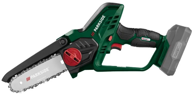 Parkside®  Aku reťazová píla 20 V Paghs C3 + Rýchlonabíjačka akumulátora 20 V/4,5 A PLG 20 C3 + Akumulátor 20 V/4 Ah PAP 20 B3  (800011838)