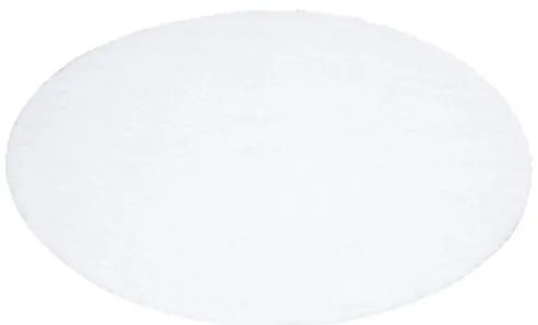 Koberec City Shaggy 500 biely kruh