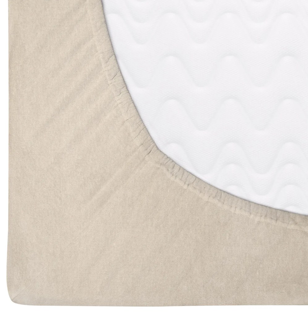 FLANELOVÉ PRESTIERADLO 90X200 CM SVETLOBÉŽOVÉ