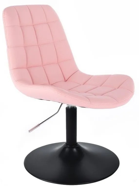 LuxuryForm DESIGN Stolička PARIS na čiernom tanieri - ružová