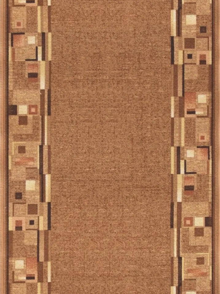 Protišmykový behúň na mieru Bombay 33, šíre 80 cm, hnedá, chodba / predsieň, Associated Weavers