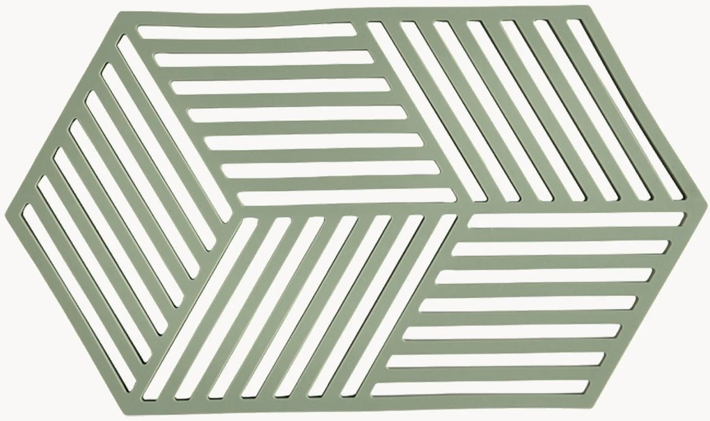 Veľké silikónové podložky pod poháre Hexagon, 2 ks