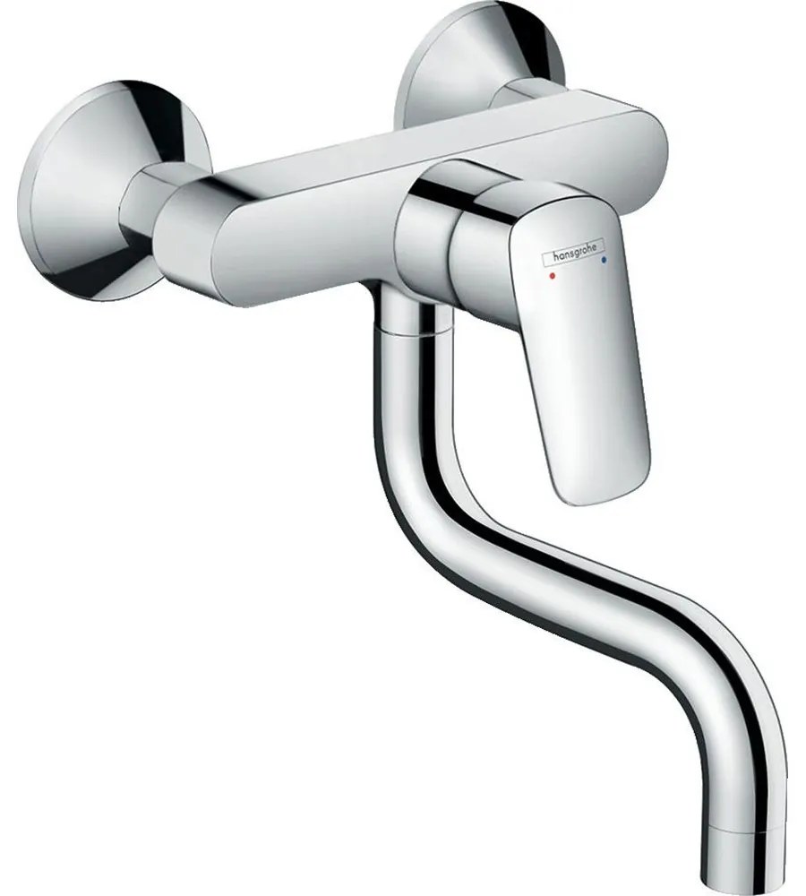 HANSGROHE Logis M31 páková drezová batéria nástenná, dĺžka výtoku 209 mm, chróm, 71836000