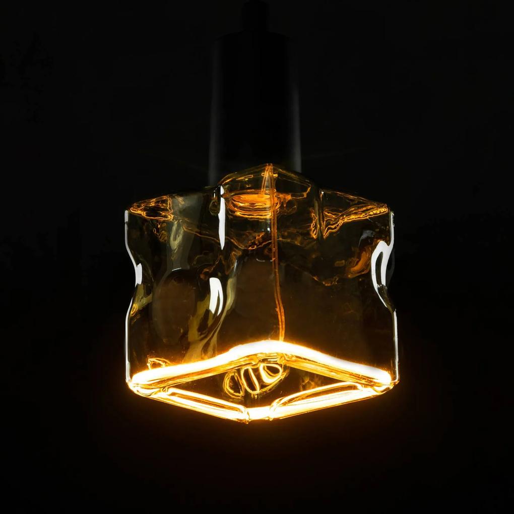 E27 6W LED žiarovka Ice Cube 1 900 K dymová sivá