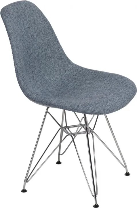 Židle DSR celočalouněná, modrá/šedá 80546 CULTY