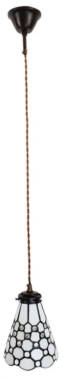 Stropná tiffany lampa HIVE PEARL 18*15*115