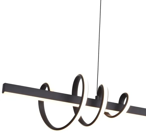 ONLI - LED Luster na lanku SWING LED/30W/230V 4000K čierna