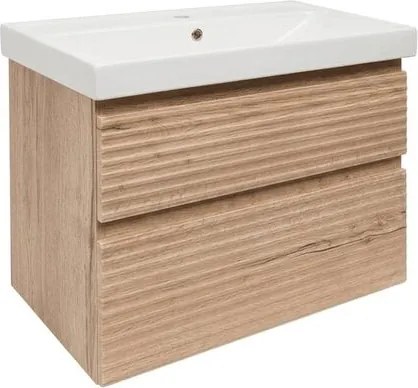Kúpeľňová skrinka s umývadlom Naturel Savona 78x53x44,8 cm dub halifax mat SAVONA280DHU5
