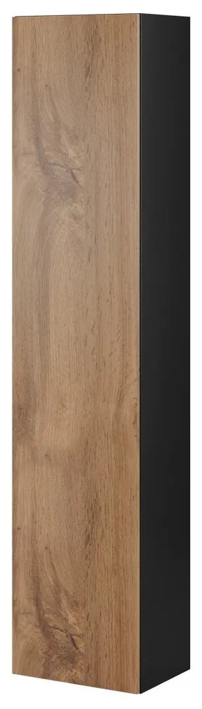 Vysoká závesná skrinka Zigo 180, Farby: čierny / wotan