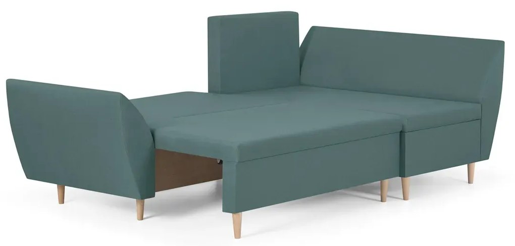 MEGA AKCE Rozkládací rohová sedací souprava ALEX Zelená