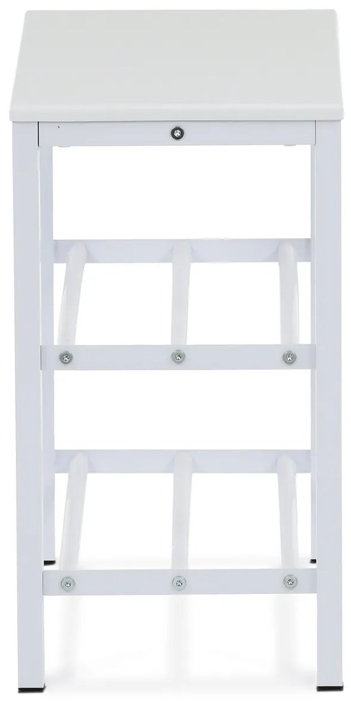 Stojan na topánky 83168-42 WT, kovový, biely