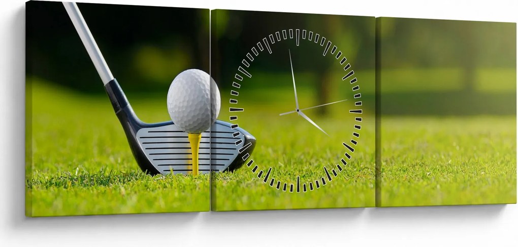Obraz - Golf (s hodinami) (90x30 cm)