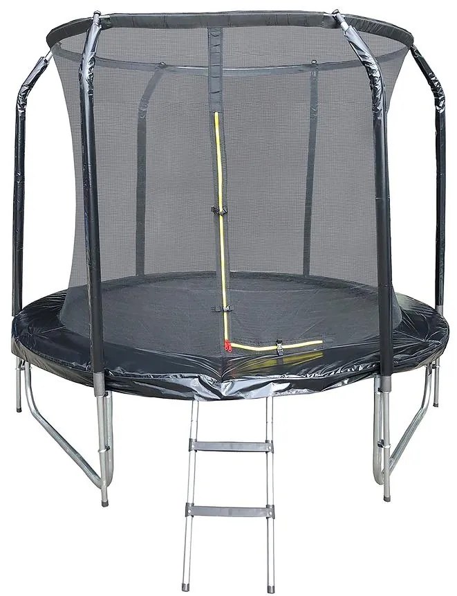 Trampolína COMFORT s rebríkom 244cm čierna