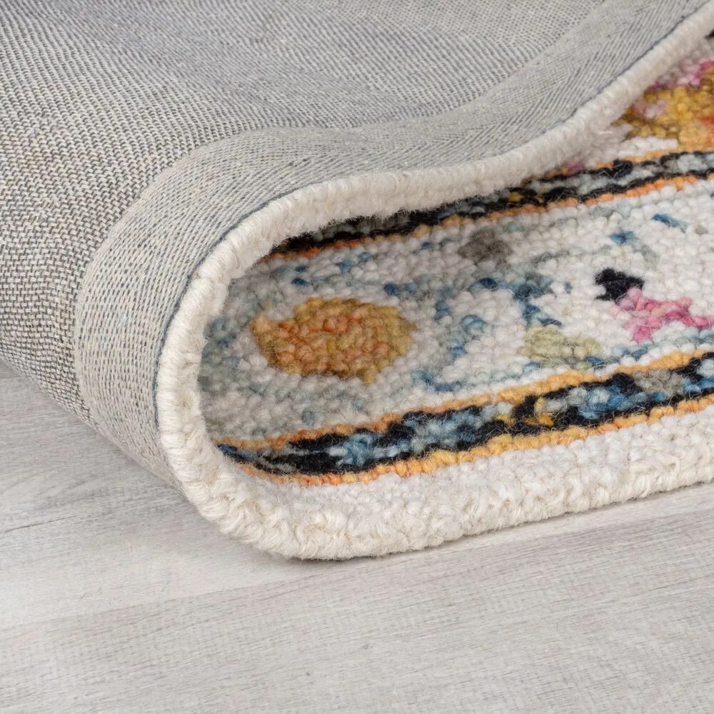 Flair Rugs, Kusový koberec Wool Loop Dahlia Yellow/Multi, 200x290, žltá, obývacia izba