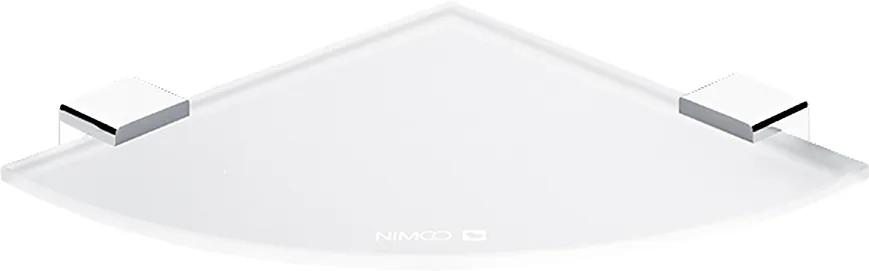 Nimco Kibo - polica rohová, extra číre sklo (Ki 14091RB-26)