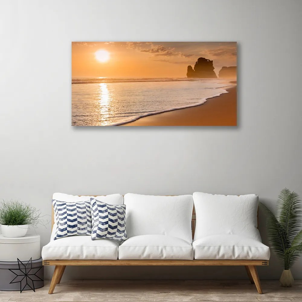 Obraz Canvas More pláž slnko krajina 140x70 cm