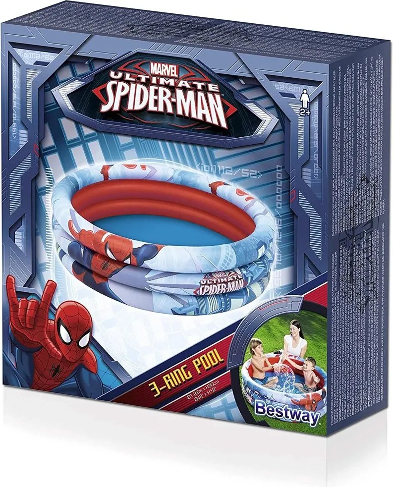 LEAN Nafukovací bazén Spider-Man 122x30 cm Bestway 98018