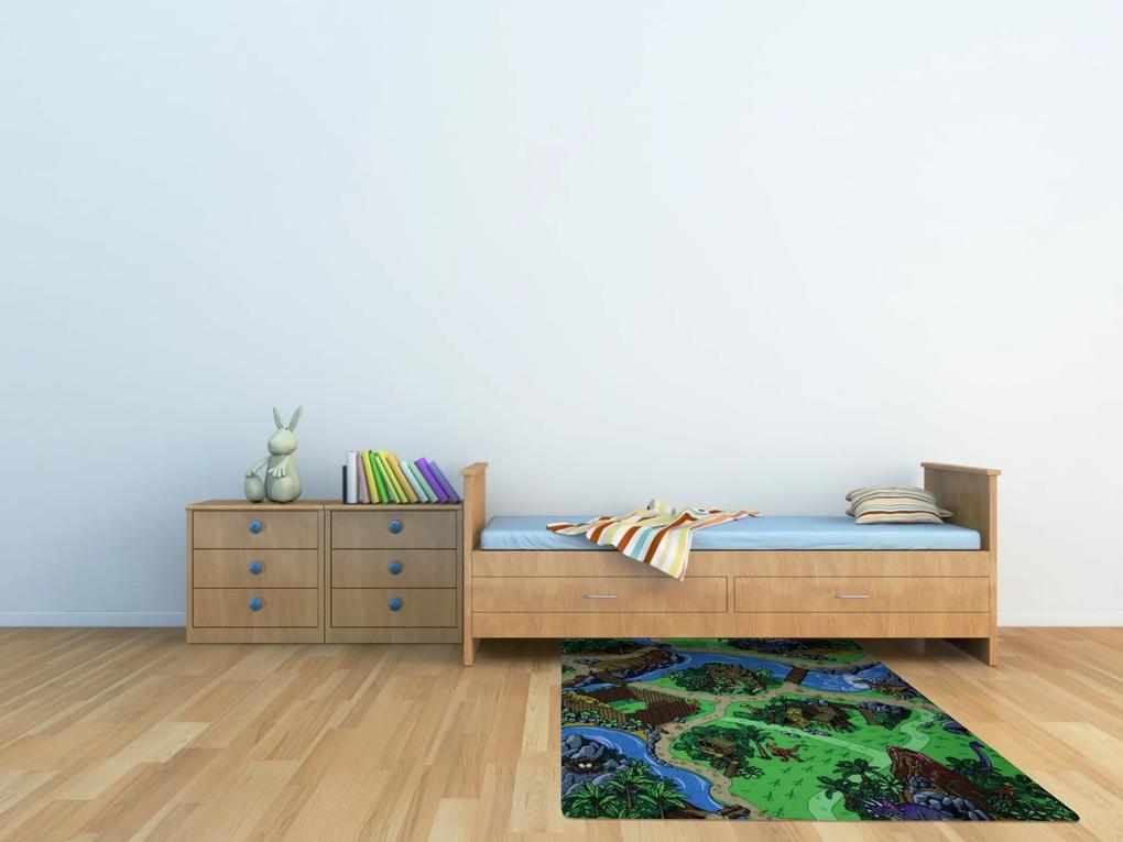 Vopi koberce Detský kusový koberec Dino štvorec - 120x120 cm