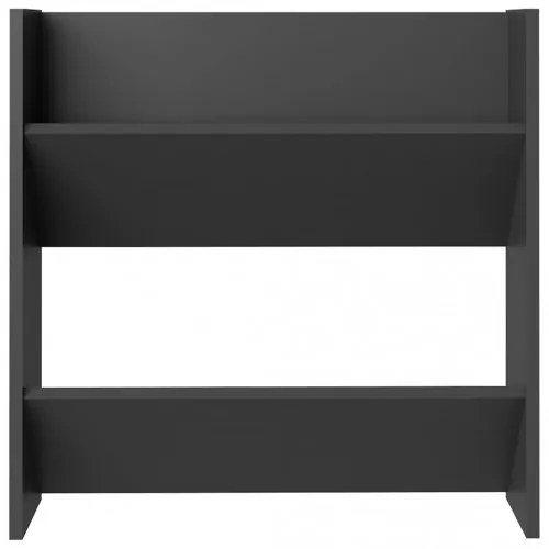 vidaXL Nástenné skrinky na topánky 4 ks sivé 60x18x60 cm drevotrieska-