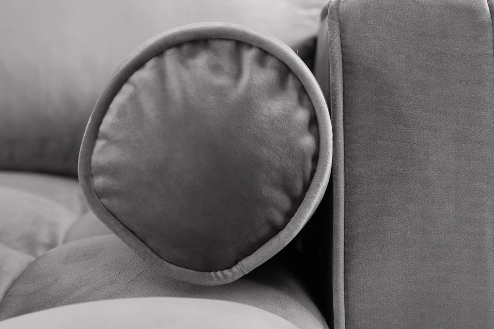 Rohová sedačka Cosy Velvet II sivý zamat