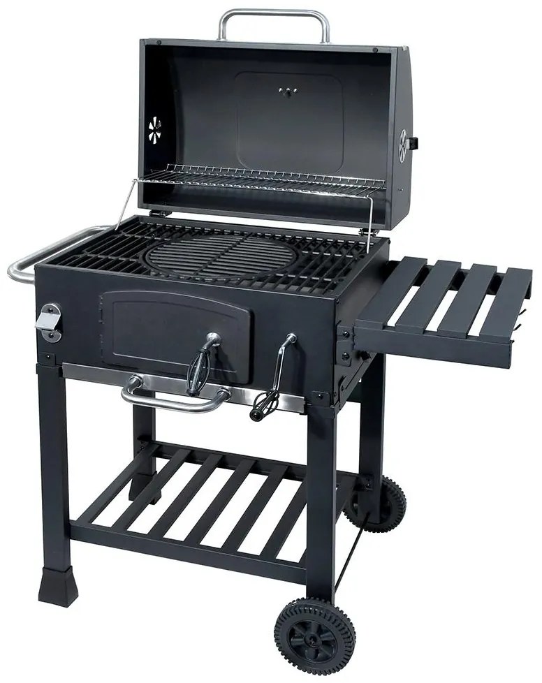 Gril na drevené uhlie čierna