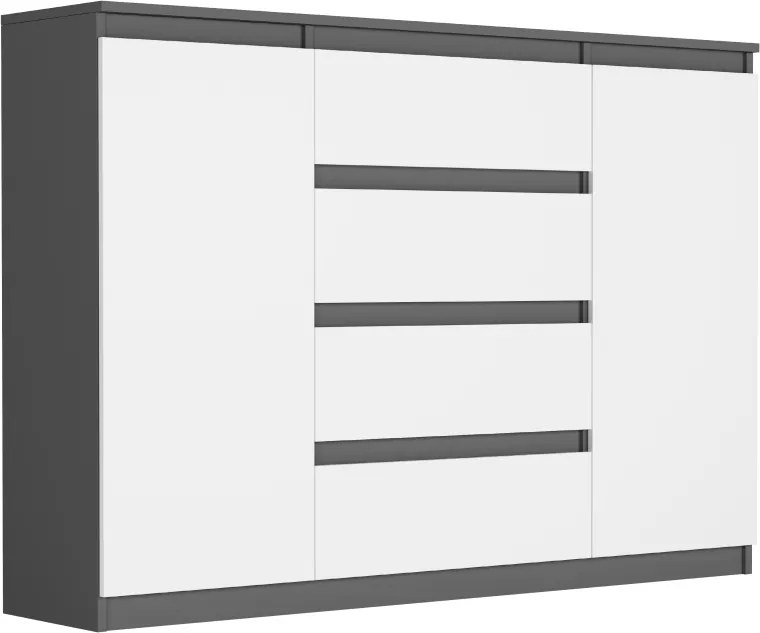 Priestranná komoda R-140-S4 - rôzne farebné prevedenia artisan