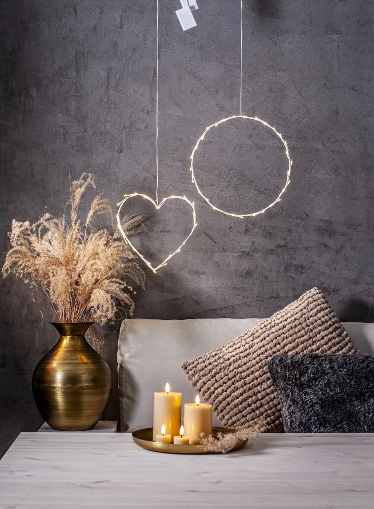 STAR TRADING Čajová LED sviečka Flamme Beige 4 cm – set 2 ks