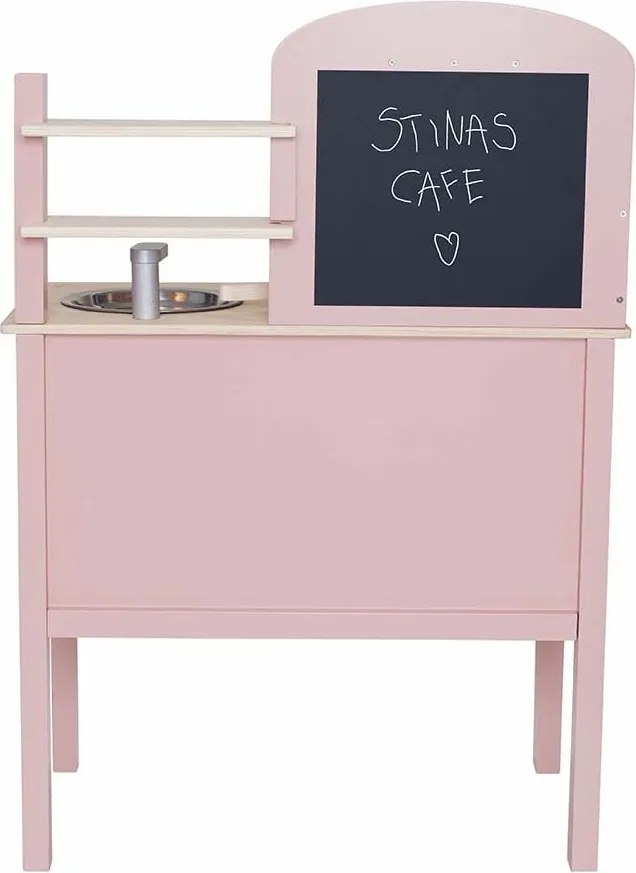 Detská drevená kuchyňa - ružová