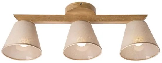 Prisadený luster ANTONIO 3xE14/40W/230V dub