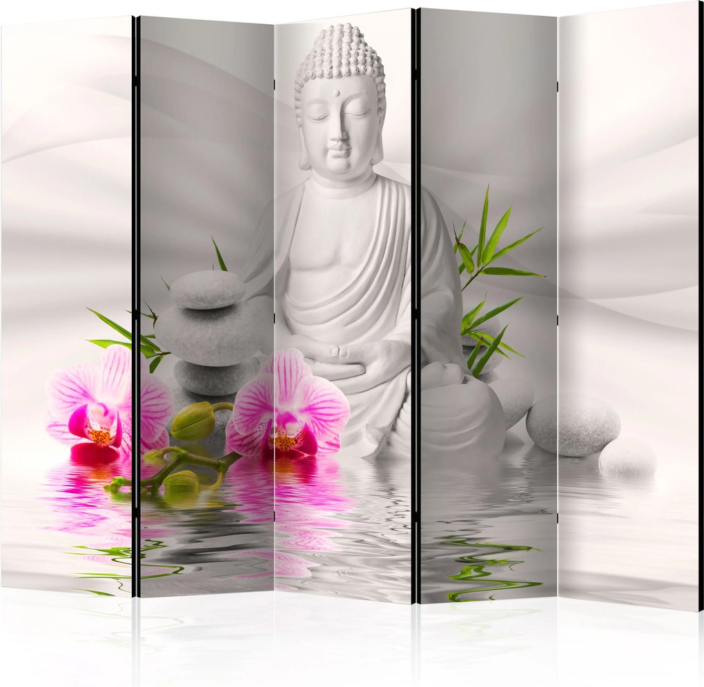 Paraván - Buddha and Orchids II [Room Dividers] 225x172 7-10 dní