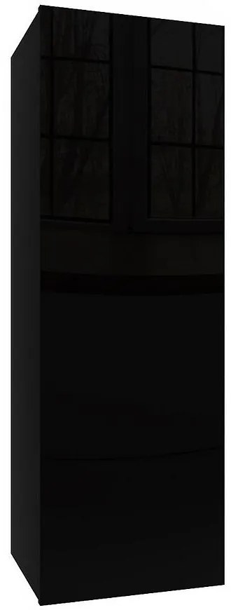 Závesná skrinka Izumi-22-BL čierna mat/lesk