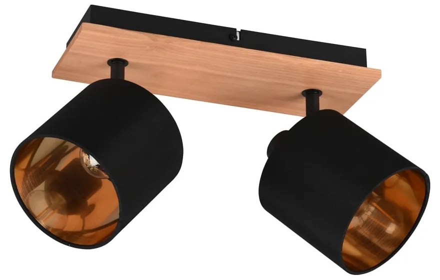 Bodové svietidlo v čierno-prírodnej farbe ø 12 cm Tommy – Trio