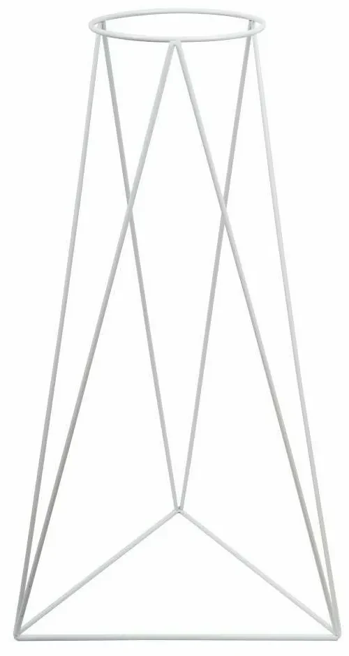 STOJAN NA KVETINÁČ TRIANGLE 90X50X24 CM BIELA