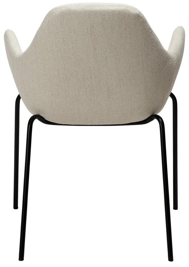 Krémové kreslo z textílie buklé Zimmer – DAN-FORM Denmark