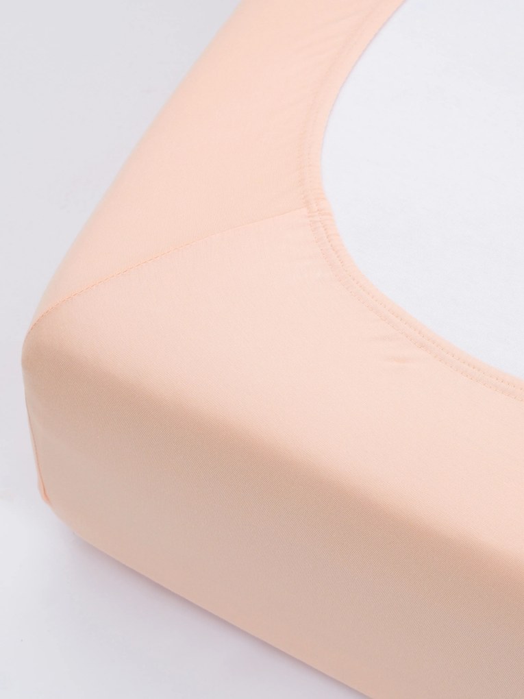 Jersey plachta s elastanom Deluxe 220 × 200 cm – lososová