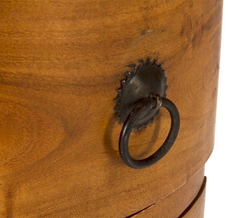 furniture-nabytek.cz - Masivní komoda Texas z akácie, lakovaná, přírodní – 32×32×76 cm