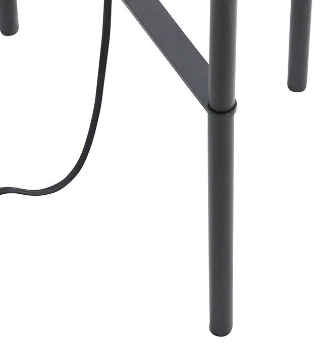 Priemyselná stojaca lampa čierna - Bliss Vefa