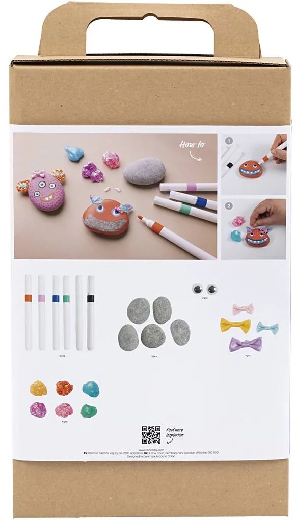 Kreatívna sada Craft Kit Stone Decoration Monster