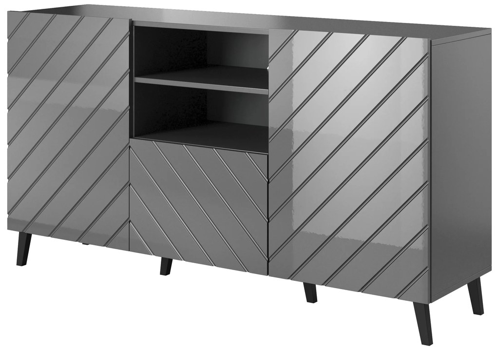 Cama Komoda Abeto - sivá