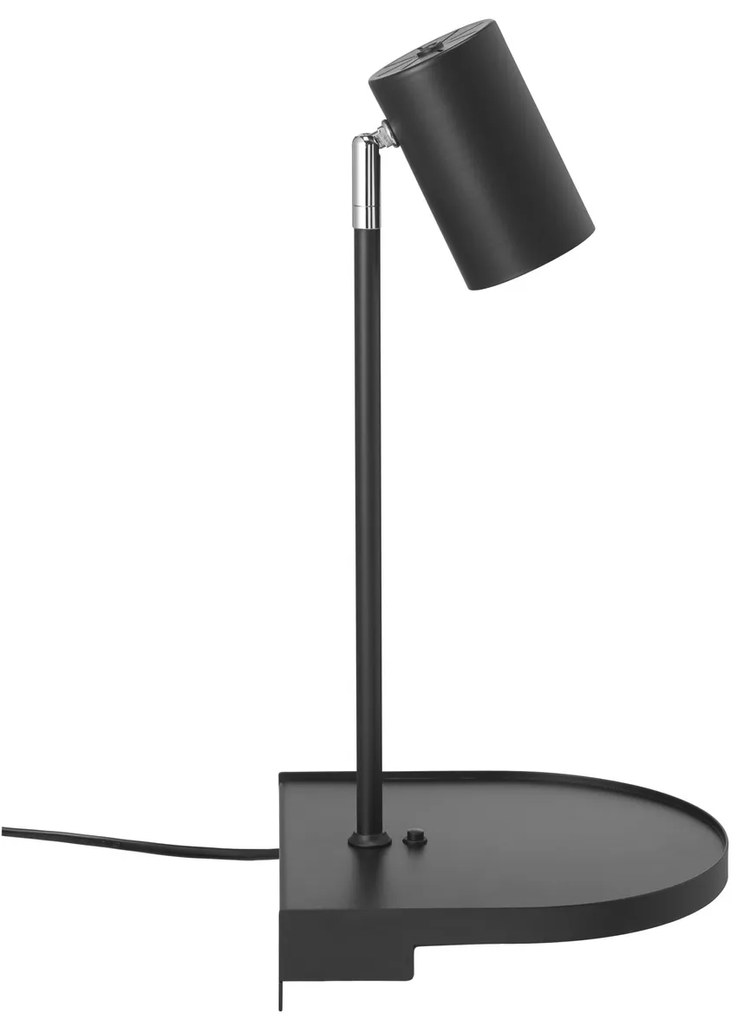 NORDLUX Dizajnová stolová lampa na posteľ CACHÉ, 1xGU10, 40W, matná sivá