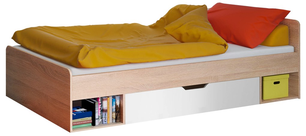 Jednolôžková posteľ 90 cm. Vlastná spoľahlivá doprava až k Vám domov. 1053300