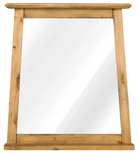 furniture-nabytek.cz - Masívne kúpeľňové zrkadlo Rangún z recyklovanej borovice, lakované, hnedé – 70×12×77 cm