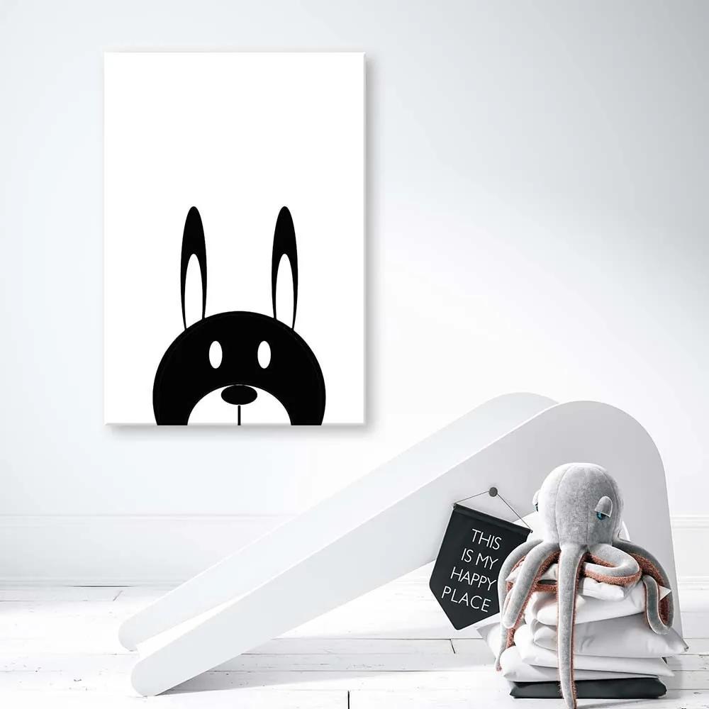 Gario Obraz na plátne Kontrastný zajac Rozmery: 40 x 60 cm